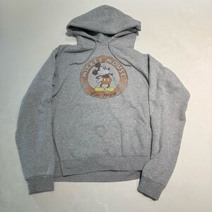 Vintage Disney parks Gray Mickey Mouse Hoodie